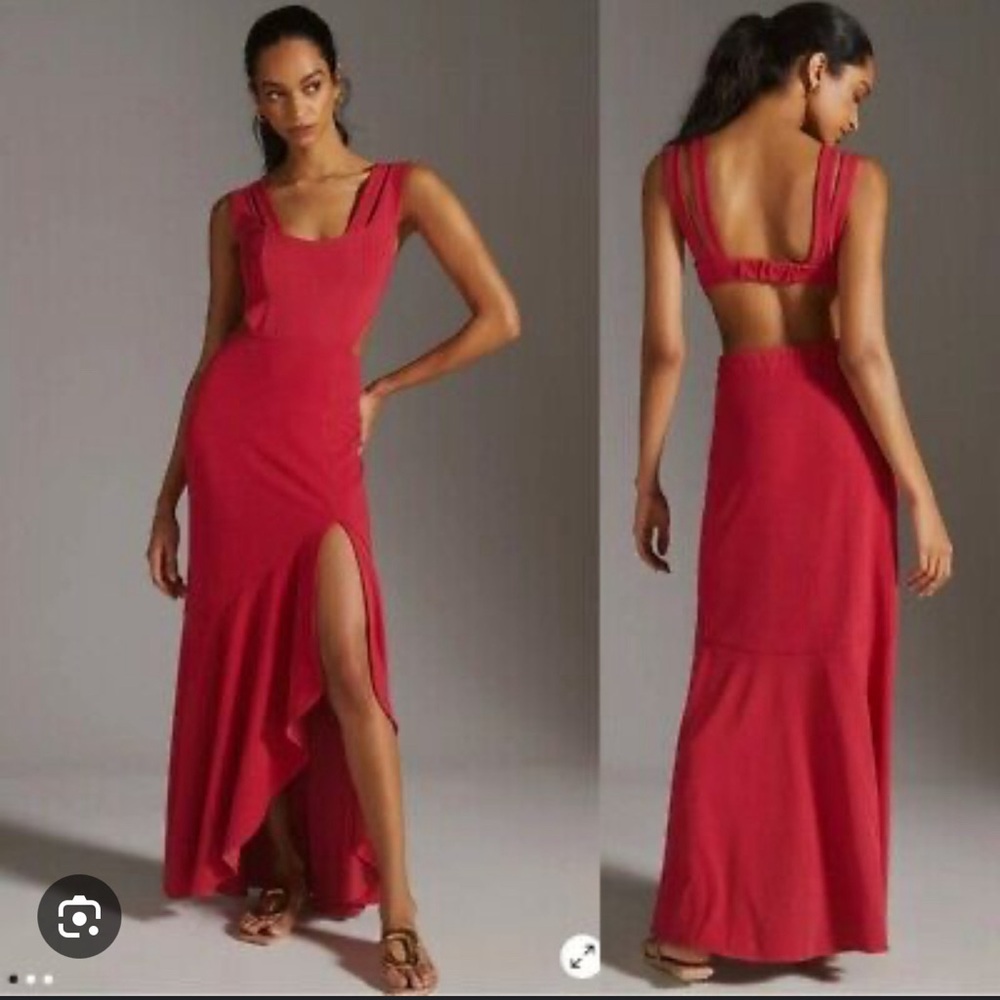 Maeve by Anthropologie Red Dress Size M